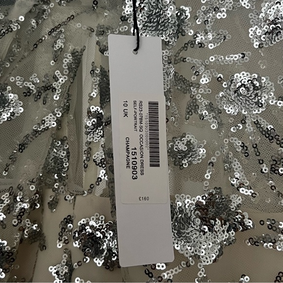 Beautiful Tiered Maxi Dress in Sequin-tulle from Self Portrait! Sz 6 US (10 UK) - Picture 6 of 10